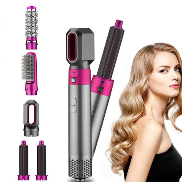 5 In 1 Electric Hot Air Brush Hair Dryer