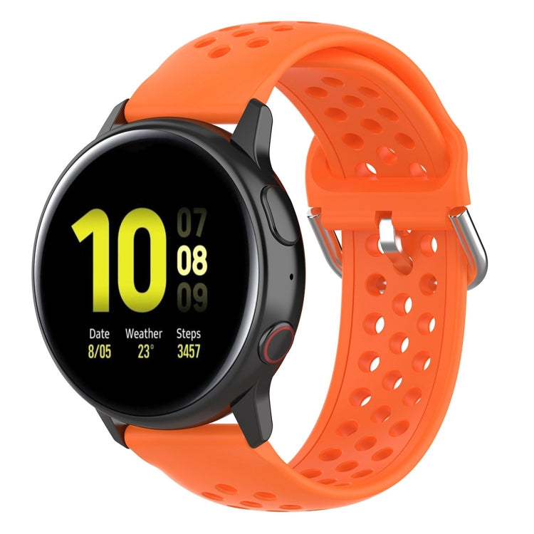 20mm Universal Sport Silicone Watch Band Orange