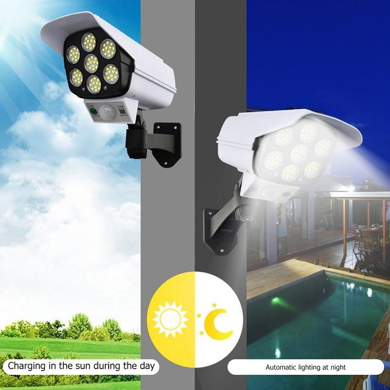 Outdoor Solar Sensor Dummy Camera Light