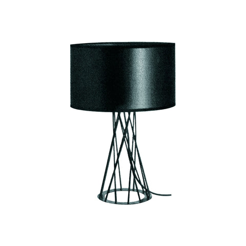 Table Lighting Scandinavian Range Black Drum Shape
