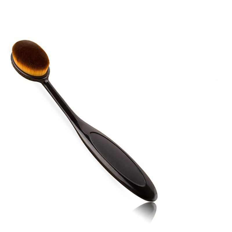 Mini Oval Makeup Brush Professional Oval Toothbrush Foundation