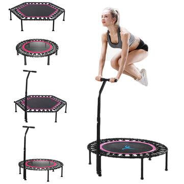 40 50 Fitness Silent Mini Trampoline with Adjustable Handle