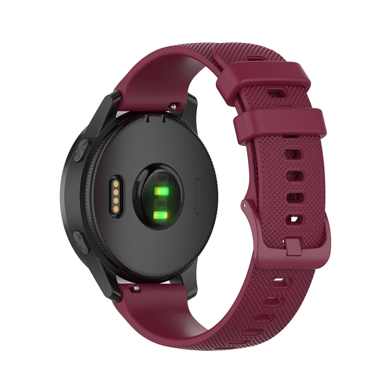 20mm Silicone Watch Band For Huami Amazfit GTS Samsung Galaxy Watch Active 2 Gear Sport Wine ed