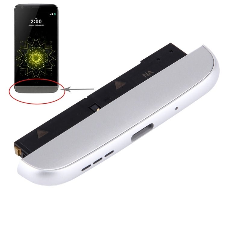 Charging Dock Microphone Speaker Ringer Buzzer Module for LG G5 H858 Silver - eBululu.com