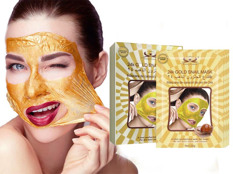 24k Gold Snail Mask for Cleaning and Firming Skin