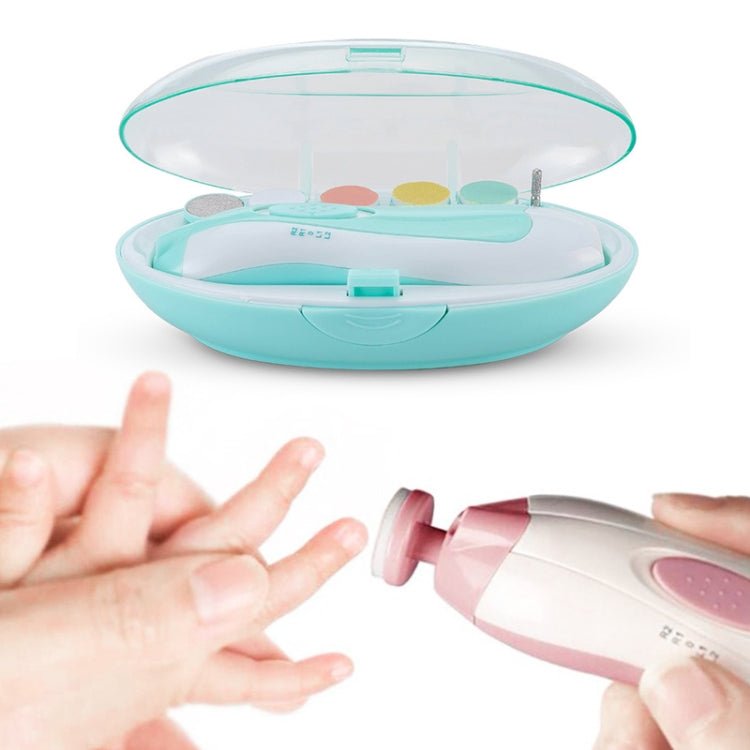 Electric Safe Nail Clipper Cutter Baby Nail Trimmer Manicure Pedicure Clipper Cutter Green - eBululu.com