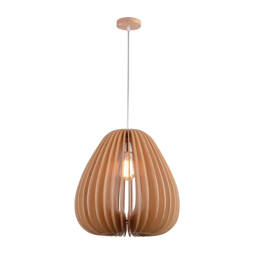 Pendant Lighting Scandinavian Range Wood Bell Shape - eBululu.com