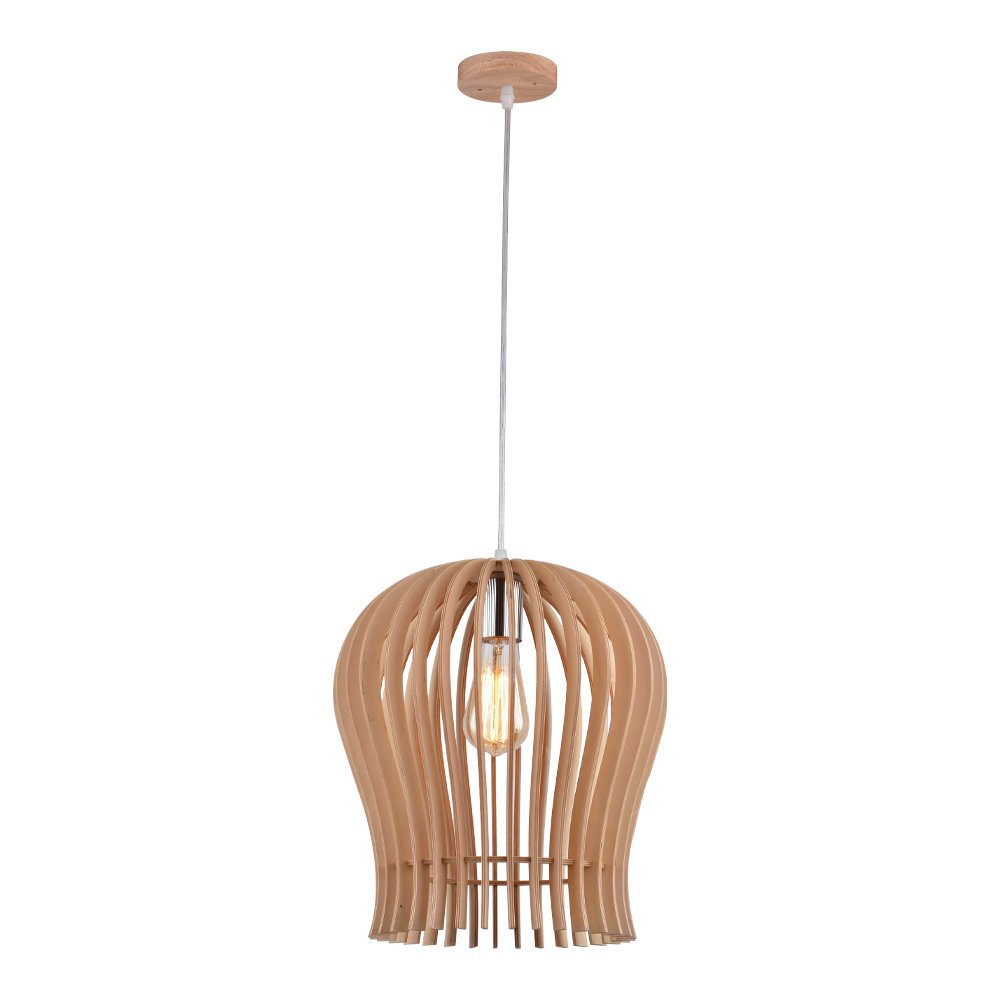 Pendant Lighting Scandinavian Range Wood Jar Shape - eBululu.com