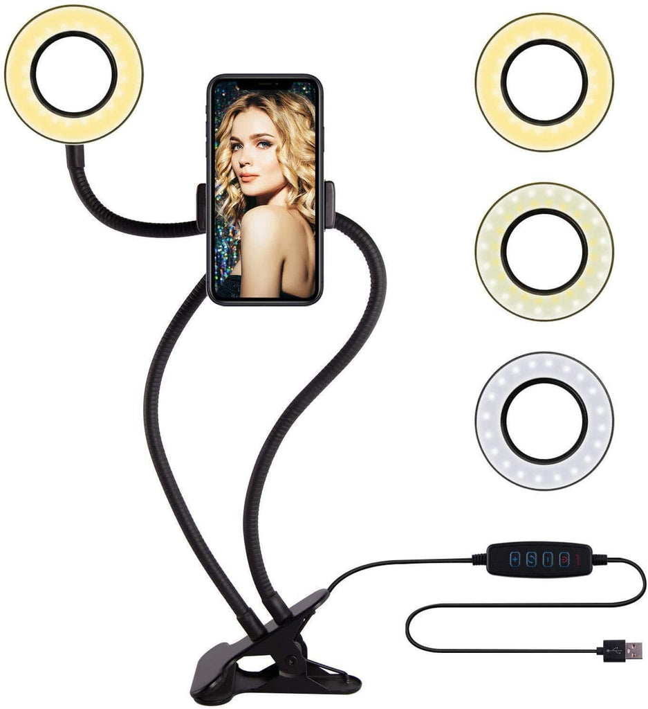 Professional Live Stream Selfie Ring Light and Cellphone stand - eBululu.com